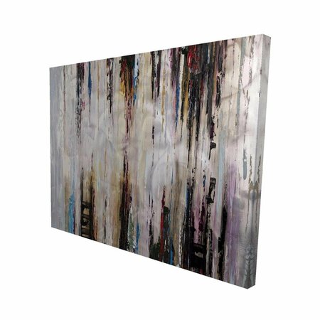 FONDO 16 x 20 in. Abstract Runny Paint-Print on Canvas FO2786090